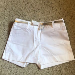Express white shorts